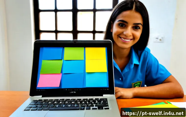 Home 17 학교사회복지사 블로그 운영 방법 - Photorealistic school social worker in a Brazilian public school office, warmly organizing a content...